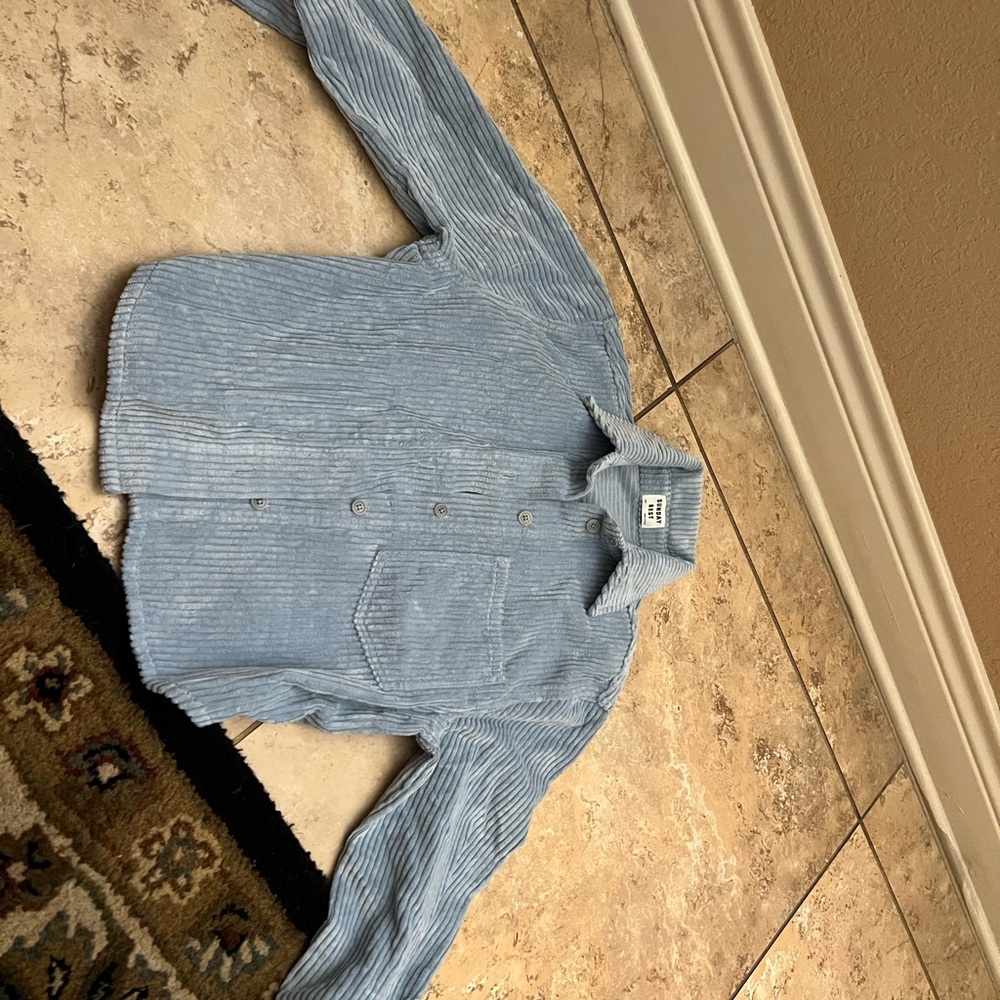 Aritzia Sunday Best Light Blue Corduroy Shirt